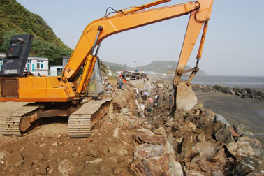 大鹿岛环岛路工程开工